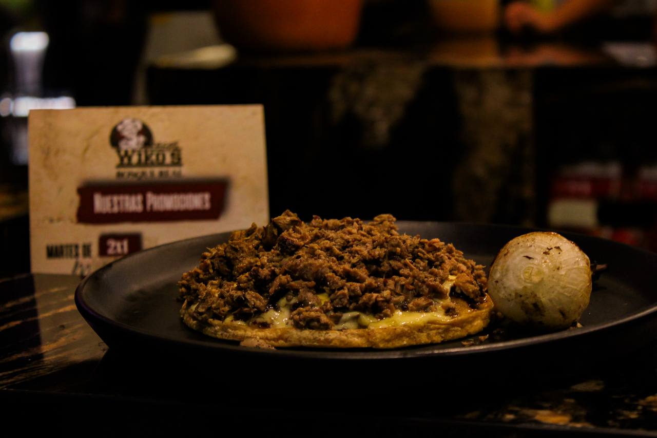 Taco con carne picada